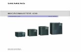 MM430 Plist eng 03 02 -   · PDF fileReference Manual of the MICROMASTER 430. ... 1.1 Introduction to MICROMASTER 430 System Parameters ... 4 Service: Only for use by