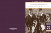 The Educational Effectiveness of Historically Black ... · PDF fileThe Educational Effectiveness of Historically Black ... and Universities and Historically White ... 2 The Educational