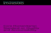 Core Humanitarian STANDARD Humanitarian... · The Core Humanitarian Standard on Quality and Accountability (CHS) ... HAP International, People In Aid and the Sphere Project would