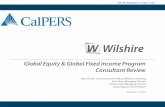 Global Equity & Global Fixed Income Program Consultant Review · PDF fileGlobal Equity & Global Fixed Income Program Consultant Review ... Unique Forecasting Approach Portfolio Construction