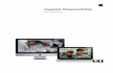 Supplier Responsibility - Apple Inc. · PDF fileSupplier Responsibility 2 2010 Progress Report ... Code is more stringent in several important areas. For ... applicable legal minimum