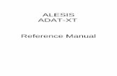 ALESIS ADAT-XT Reference Manual - Nice People … XT Reference Manual 1 INTRODUCTION Thank you for purchasing the Alesis ADAT-XT Digital Multitrack Tape Recorder. To take full advantage