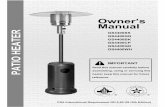 Owner’s Manual GS4400SS GS4400GN PATIO HEATER GS4400BK ... · PDF fileIf no local codes exist, ... • This heater is red hot during use and can ignite ... Picture Qty Description