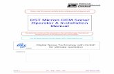 DST Micron OEM Sonar Operator & Installation · PDF fileIssue 9 TIL – Eng – Spec – 016 DST Micron OIM Supplied by DST Micron OEM Sonar Operator & Installation Manual Digital