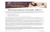 Nomination Guide 2017 - Quality · PDF fileNomination Guide 2017 ... the same nomination form and all will need to address the criteria for ... National Innovation and Excellence in