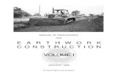 MANUAL OF PROCEDURES FOR EARTHWORK CONSTRUCTION VOLUME I · PDF fileIt is intended that this back- ... Manual of Procedures for Earthwork Construction - VOLUME I ... Manual of Procedures