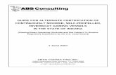GUIDE FOR ALTERNATE CERTIFICATION OF CONTINUOUSLY MOORED ... · PDF fileguide for alternate certification of continuously moored, self-propelled, riverboat gaming vessels ... fire