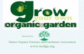 Grow Your Own Organic Garden - Grow Food · PDF fileBroccoli* Cabbage* Carrots Brussels Sprouts ... RAW Provide Soluble Nutrients ... Low Bulk Density Examples: Hay Sawdust Wood Chips
