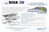 Why RISA-3D Stands Apart - Techno Trade3DSellSheet.pdf · • Extensive user controlled generation of load combinations: ASCE, UBC, ... • Lateral models created as you define &