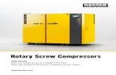 Rotary Screw Compressors ASD Series - · PDF file Free air delivery 0.87 to 6.26 m³/min, Pressure 5.5 – 15 bar Rotary Screw Compressors ASD Series With the world-renowned SIGMA