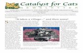 Catalyst for Catscatalystforcats.net/newsletters/Fall2014.pdf · Marci Kladnik, Rose Kollar and the ... Gloria Shepard Feral cats Heather and her sons Boxco and Toxie – by ... Samoa