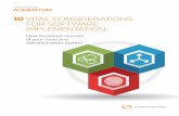 10 VITAL CONSIDERATIONS FOR SOFTWARE IMPLEMENTATION · PDF file · 2015-09-08VITAL CONSIDERATIONS FOR SOFTWARE IMPLEMENTATION: INTRODUCTION The implementation of a new land administration