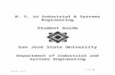 B ISE Student Guide...  · Web viewB. S. in Industrial & Systems Engineering. Student Guide. San José State University. Department of Industrial and Systems Engineering. General