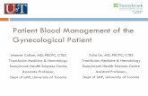 Patient Blood Management of the Gynecological Patienttransfusionontario.org/en/.../2015/04/PBM-of-Gynaecological-Patient... · Patient Blood Management of the Gynecological Patient