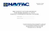 PRE-SURVEY OUTLINE BOOKLET FOR SHORE-BASED · PDF filepre-survey outline booklet for shore-based u.s. navy surface supported diving systems system certification authority, code ofp