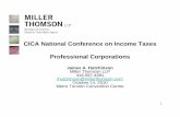 CICA National Conference on Income Taxes Professional ... National... · CICA National Conference on Income Taxes Professional Corporations ... • Since introduction of eligible