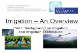Irrigation – An Overview · PDF fileTechnical Engineering-Practical Irrigation - An Overview Part 2: Irrigation-Problems & Possible Solutions Barbara Zimmermann, 749285; Anika Schielke,