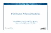 Distributed Antenna SystemsDistributed Antenna Systems Antenna... · Distributed Antenna SystemsDistributed Antenna Systems BICSI US North-Central Region Meeting ... Distributed Antenna