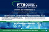 13TH FTTH APAC CONFERENCE 2018 - · PDF file13TH FTTH APAC CONFERENCE 2018 MAY 2018, ... 73% of the world’s FTTx subscribers and 48% of the world’s fixed broadband in 2017 will