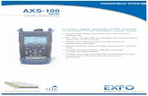 HandHeld OTDR - Fiber · PDF fileEXFO’s AXS-100 Handheld OTDR series covers the whole range of short-haul OTDR test ... access and FTTH network applications, ... a reference. Get