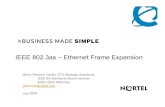 IEEE 802.3as – Ethernet Frame · PDF fileIEEE 802.3as – Ethernet Frame Expansion Glenn Parsons, Nortel, CTO Strategic Standards IEEE-SA Standards Board member Editor IEEE P802.3as