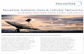 NovelSat Satellite Data & Cellular Networksnovelsat.com/wp-content/uploads/2017/11/Remote-Data_9_17_web.pdf · Backhaul, Oil & Gas, Military, ... scalable and efficient satellite