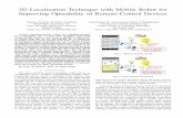 3D Localization Technique with Mobile Robot for …raji/Cpapers/IWCMC2015.pdf · 3D Localization Technique with Mobile Robot for Improving Operability of Remote-Control Devices ...