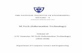 M.Tech (Information Technology) - nie.ac.in · PDF fileTHE NATIONAL INSTITUTE OF ENGINEERING, MYSORE – 8 (Autonomous Institution under VTU) M.Tech (Information Technology)
