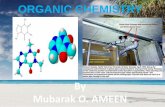 ORGANIC CHEMISTRY - · PDF fileAlkenes •The general molecular formula for an acyclic alkene is C n H 2n •As a result of the carbon–carbon double bond, an alkene has two fewer