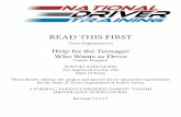 READ THIS FIRST - National Driver · PDF fileREAD THIS FIRST Texas Supplement to ... DE 964 E Texas Driver Education Certificate ... DPS form DL-91A (modified) Classroom Instruction