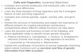 Cells and Organelles (Learning Objectives)faculty.sdmiramar.edu/bhaidar/Bio 130/lectures/Cells and Organelles... · Cells and Organelles (Learning Objectives) ... • Review the structure