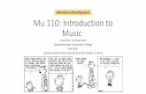 Mu 110: Introduction to Music - Dr. Jones' Music Classes · and show respect to the town council at all times Thomaskirche, Leipzig J.S. Bach, Fugue No. 2 in c minor from The Well-Tempered