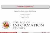 Feature Engineering - University of Colorado Boulder ...jbg/teaching/DATA_DIGGING/...Bamboo (visualization and annotation for humanists) Digging into Data: Jordan Boyd-Graber (UMD)