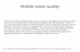 Mobile voice quality - Intranet DEIBhome.deib.polimi.it/giacomaz/multimedia...01-Mobile_Voice_Quality.pdf · Mobile voice quality ... one of the world’s top ... VoLTE lets LTE carriers