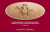 GEORGIA APPELLATE PRACTICE HANDBOOK · PDF file§ 2.2.2 Appeals from Magistrate, Probate, and Juvenile Courts Generally ... GEORGIA APPELLATE PRACTICE HANDBOOK 2 3 court. 7 1. . 7