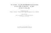 THE CAMBRIDGE HISTORY OF CHINA - Assetsassets.cambridge.org/97805212/43346/sample/9780521243346ws.pdf · THE CAMBRIDGE HISTORY OF CHINA Volume 9 ... Economic Crops and Handicraft