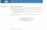 IMF POLICY PAPER - International Monetary Fund · PDF file©2014 International Monetary Fund IMF POLICY PAPER REVISED GUIDELINES FOR PUBLIC DEBT MANAGEMENT ... financial crisis,