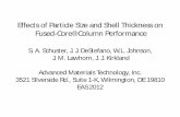 Effects of Particle Size and Shell Thickness on Fused-Core ... of Particle... · Effects of Particle Size and Shell Thickness on ... (smaller van Deemter C term) ... Effect of Shell