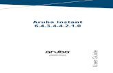 Aruba Instant 6.4.3.4-4.2.1 User Guide ProxyParameters 168 ... ConfiguringFirewallSettingsforProtectionfromARPAttacks 192 ... ArubaInstant6.4.3.4-4.2.1.0 ...