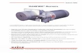 RAMFIRE Burners - Techrite Controls Australia Pty · PDF fileAll RAMFIRE® Burners can be fired “on-ratio” or ... natural gas must be supplied at 10 osi ... simplifies manometer