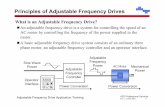 Principles of Adjustable Frequency Drives of Adjustable Frequency Drives What is an Adjustable Frequency Drive? An adjustable frequency drive is a system for controlling the speed