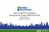 Advanced RTU Campaign Taking Action Toward Efficient · PDF fileAdvanced RTU Campaign Taking Action Toward Efficient RTUs Michael Deru February 25, ... •High-Efficiency replacement