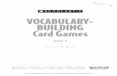 Vocabulary- building card games -   · PDF fileCloze Call Context Clues 47 ... snail/nails study/dusty ticks/stick waist/waits ... Vocabulary-Building Card Games: Grade 3