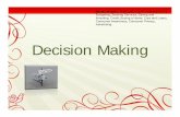 Decision Making · PDF fileThe Decision-Making Process Identify the problem Gather information and list possible alternatives Consider consequences of each alternative