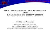 12;50-Pranajaya SFL Nanosatellite Missions and Launches in ...mstl.atl.calpoly.edu/~bklofas/Presentations/DevelopersWorkshop2007/... · SFL Nanosatellite Missions and Launches in
