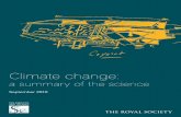 Climate change: A Summary of the Science/media/Royal_Society_Content/policy/... · This is the amount of climate change (as measured by the change in globally-averaged surface temperature)
