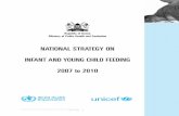NATIONAL STRATEGY ON INFANT AND YOUNG … through training all health workers and strengthening prevention of mother-to-child transmission (PMTCT) service providers to ensure optimal