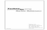 TechnoInc SINCE Machine Maintenance - Customer Supportsupport.technocnc.com/pdf/0320_Machine_Maintenance_Manual-Jun… · Machine Maintenance HTM0321006 Techno, Inc. 2101 Jericho