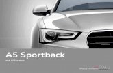 A5 Sportback - audi-me.com V6 engine 32 Audi connect 24 S tronic® 34 Assistance systems ... Audi A5 Sportback A5 ... works according to speed and ensures greater steering precision