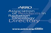ASSOCIATION OF RESIDENTS IN RADIATION  · PDF fileassociation of residents in radiation oncology rro. ... arno j. mundt, iii, md, fastro ... eric lin l. chang, md, fastro